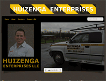 Tablet Screenshot of huizengaenterprises.com